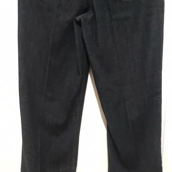 Coldwater Creek Women's Size 10 Straight Leg Pockets Black Denim Jeans Cotton - Picture 6 of 10